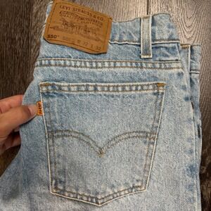 VINTAGE 90's ORANGE TAB Levis 550 Relaxed Fit Jeans Light Wash Mens 32x32